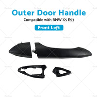 Front Left Side Outer Door Handle Suitable for BMW X5 E53 2000-2006 Dumb Black