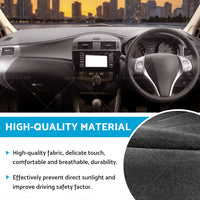 Non-Slip Dash Mat Suitable For Nissan Pulsar B17 C12 2013-2016 Dashboard Cover