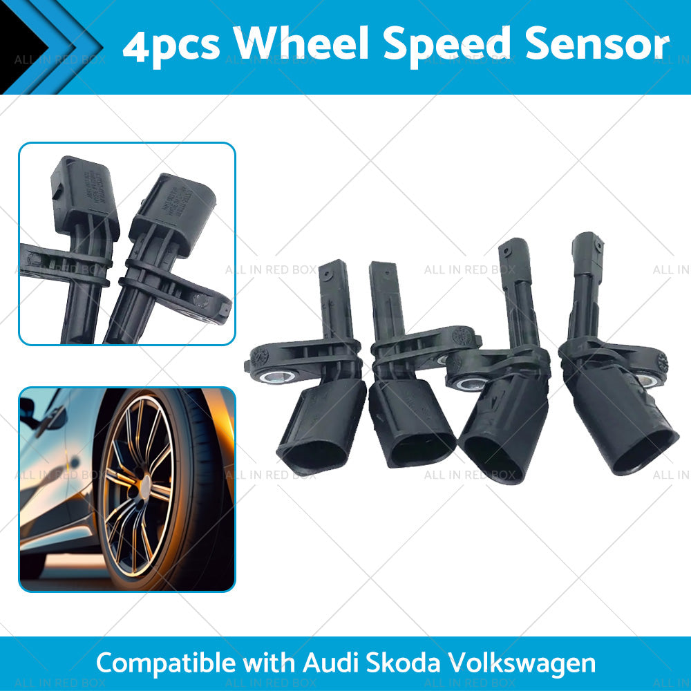 4PCS Front Rear ABS Wheel Speed Sensor Suitable For VW Golf Jetta Passat Tiguan