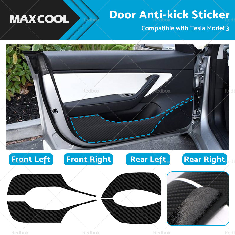 Suitable for Tesla Model3 Accessories Car Door Anti-kick Sticker Cover Protector