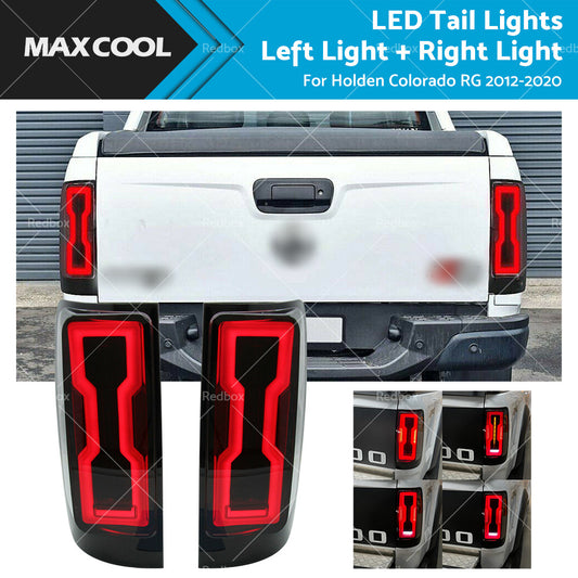 Smoked LED Tail Light Rear Lamp Lights for Holden Colorado RG 2012 - 2020