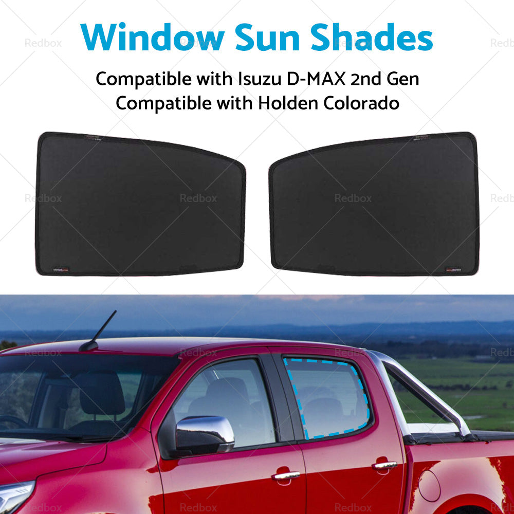 2PCS Rear LH RH Window Sun Shade Suitable  for Holden Colorado RG 2012-2020