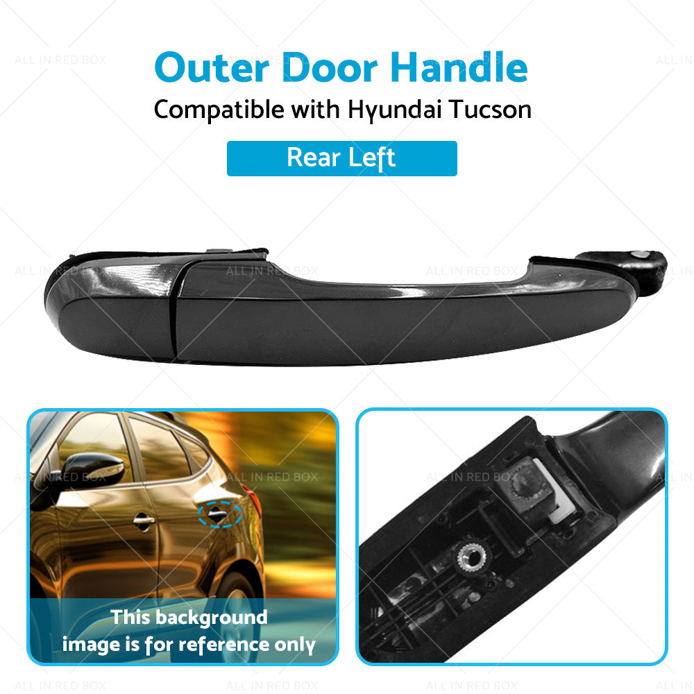 Rear Left Smooth Exterior Outer Door Handle Suitable For Hyundai Tucson 05-09