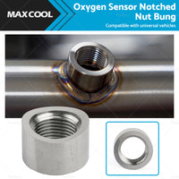 1PCS O2 Oxygen Sensor Curve Notched Nut Bung 304 Stainless Steel M18 X 1. 5