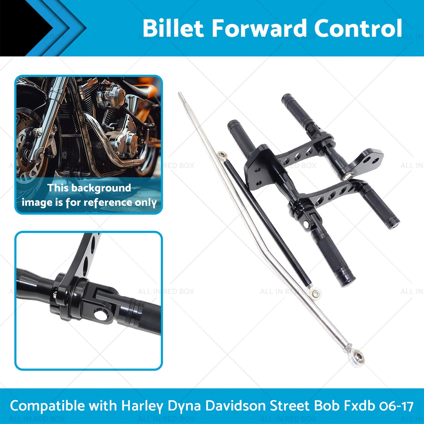 Billet Forward Control Suitable for Harley Dyna Davidson Street Bob Fxdb 06-17