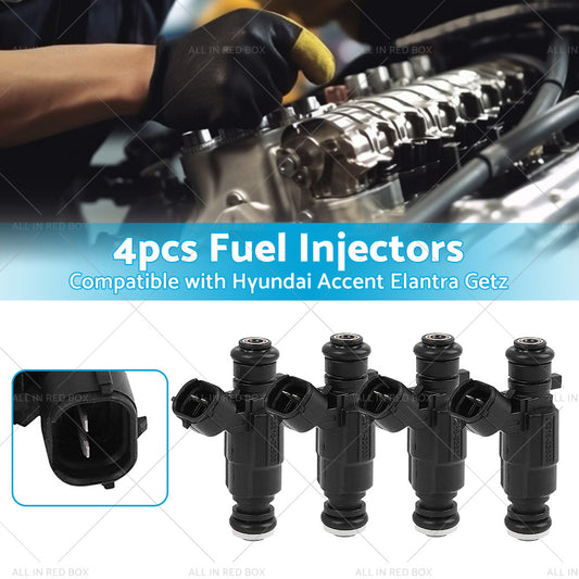 4PCS Fuel Injector Suitable For Hyundai Accent LC MC Elantra XD Getz TB 00-11