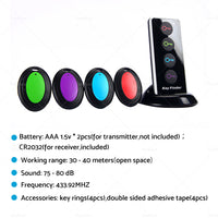 Wireless Key Finder RF Item Locator Item Tracker Support Remote Control