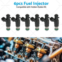 6PCS Fuel Injectors Suitable for Holden Rodeo RA JECS FBJC100 6VE1 3. 5L V6 03-06