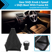 Gear Shift Knob 5 SpeedShift Boot Frame Kit Suitable For Hyundai Tucson 04-09