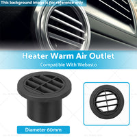 60mm,Diesel Heater Ducting Warm Air Vent Directional Outlet or Suitable For Webasto