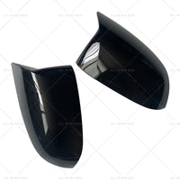 2x Black Rear Mirror Cover Caps Suitable For BMW X3 X4 X5 X6 G01 G02 G05 G06