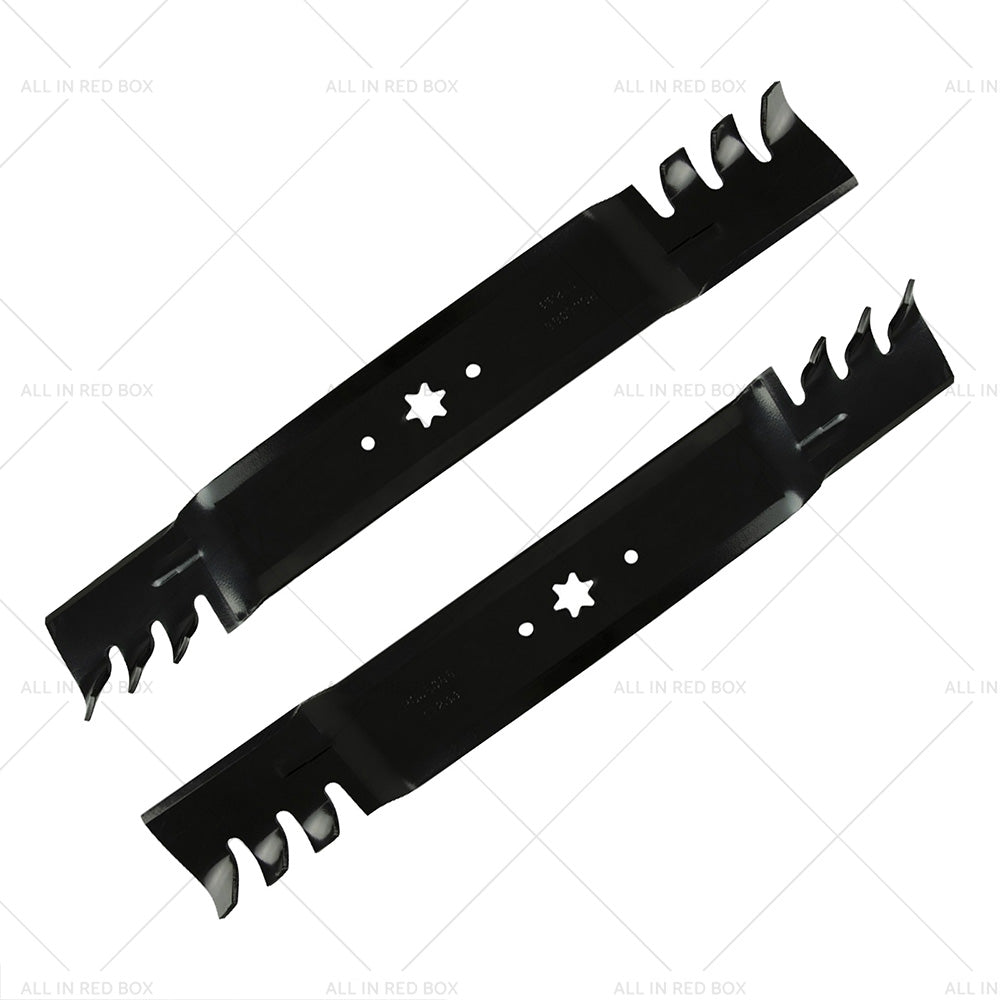 2x 42inch Blade Suitable for MTD  and  Cub Cadet ZTR RZT42 Gator Type Toothed Mulching