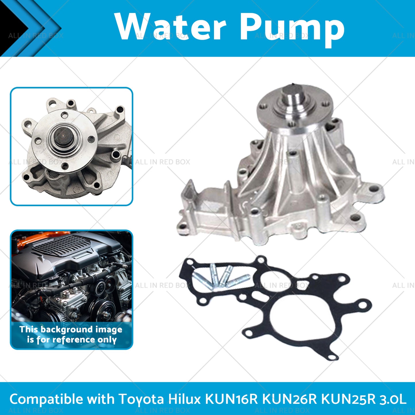 1KD-FTV Water Pump Suitable for Toyota Hilux KUN16R KUN26R KUN25R 3.0L 05-13