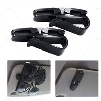 2pcs Car Glasses Holder Clip Case Sunglasses Eyeglasses Ticket Card Clip Holder