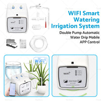 WiFi Control Watering System Double Pump Automatic Water Drip Mobile APP Control