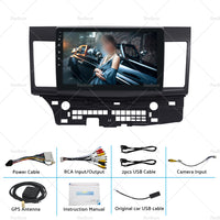 32GB 10. 1inch Carplay Radio Head Unit GPS Navi Suitable for Mitsubishi Lancer 10 CJ