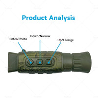IR Night Vision Monocular 5X Zoom Telescope Digital HD Camera Hunting Video 4K