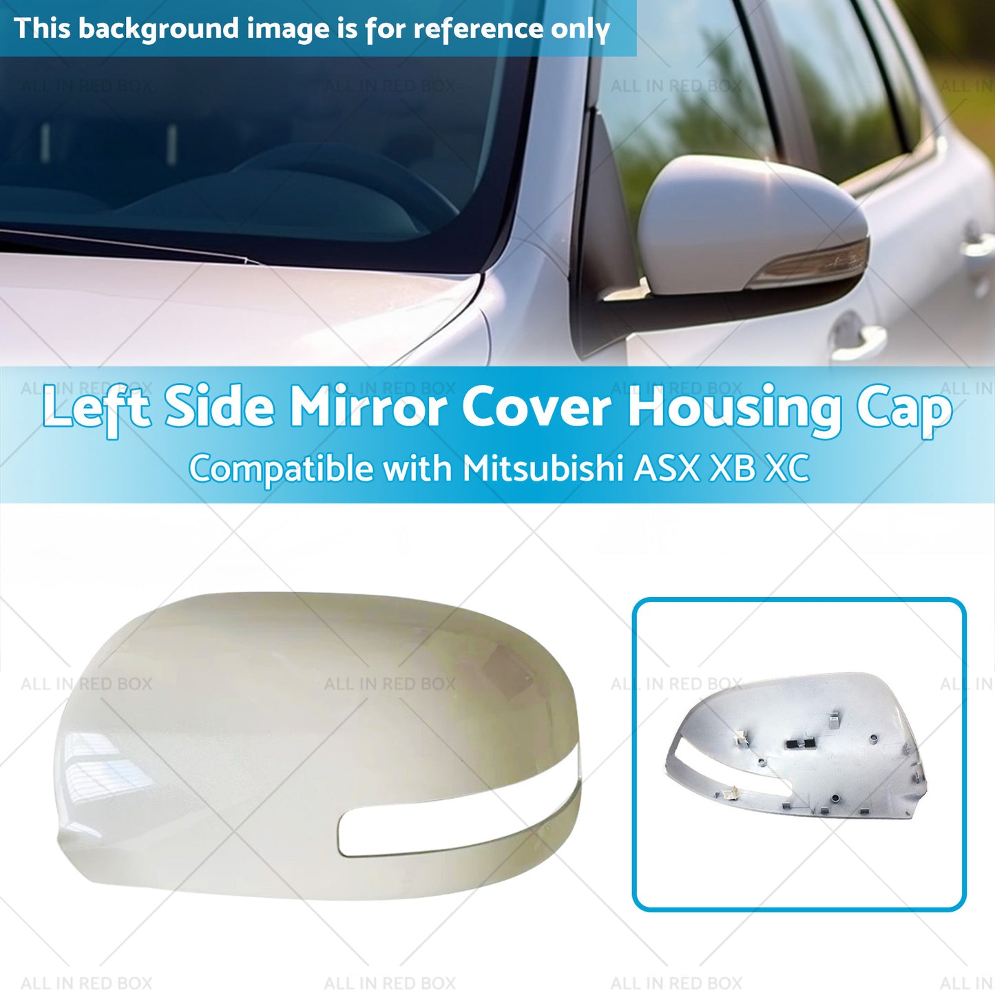 Left Mirror Cover Housing Cap Suitable for Mitsubishi ASX XB XD XE XC 12-20