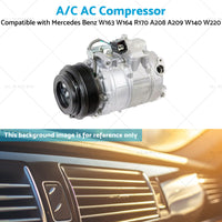 A or C AC Compressor Suitable for Mercedes Benz W163 W164 R170 A208 A209 W140 W220