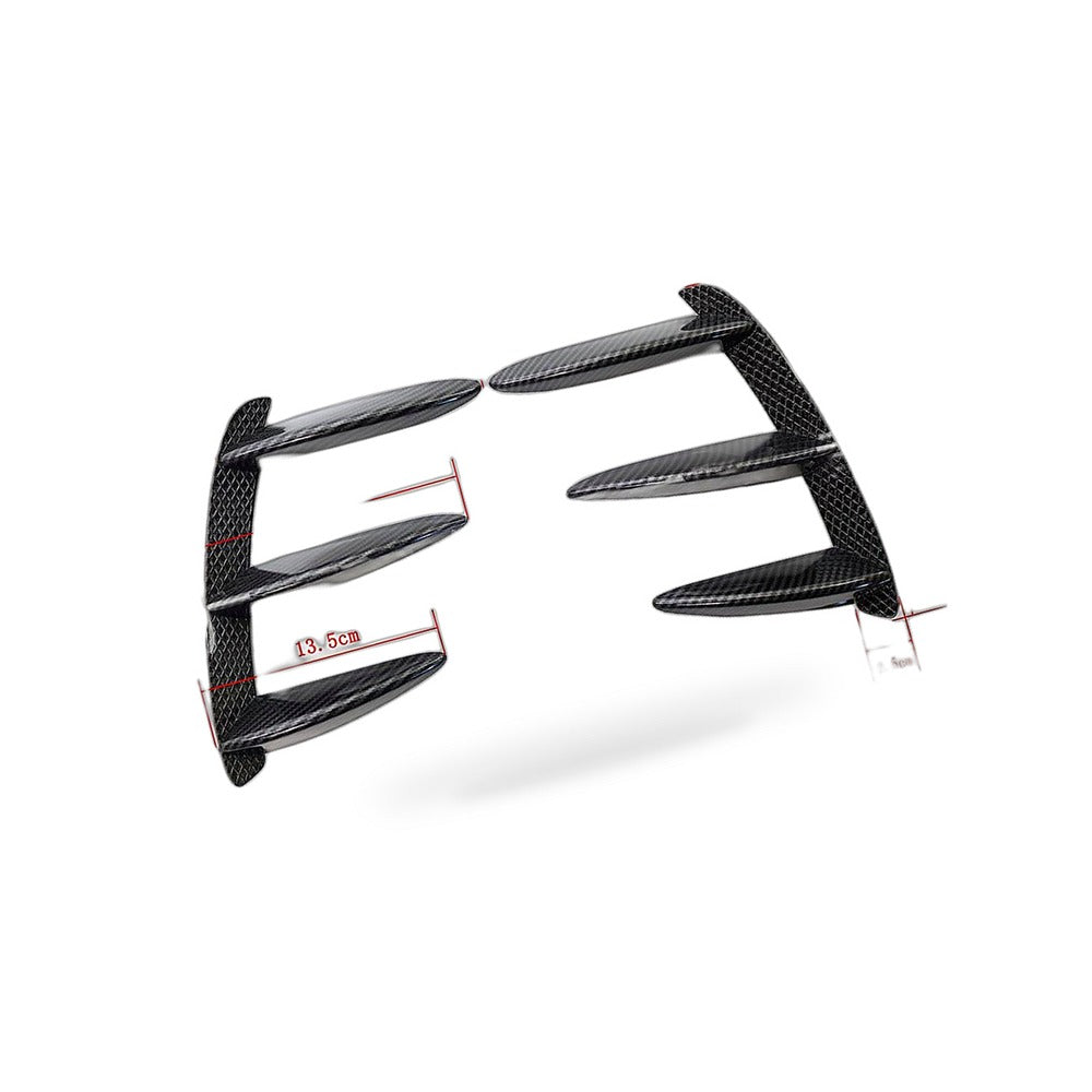 Rear Bumper Vent Trim Suitable for Mercedes W176 A200 A250 A45 Fiber Texture - BD4