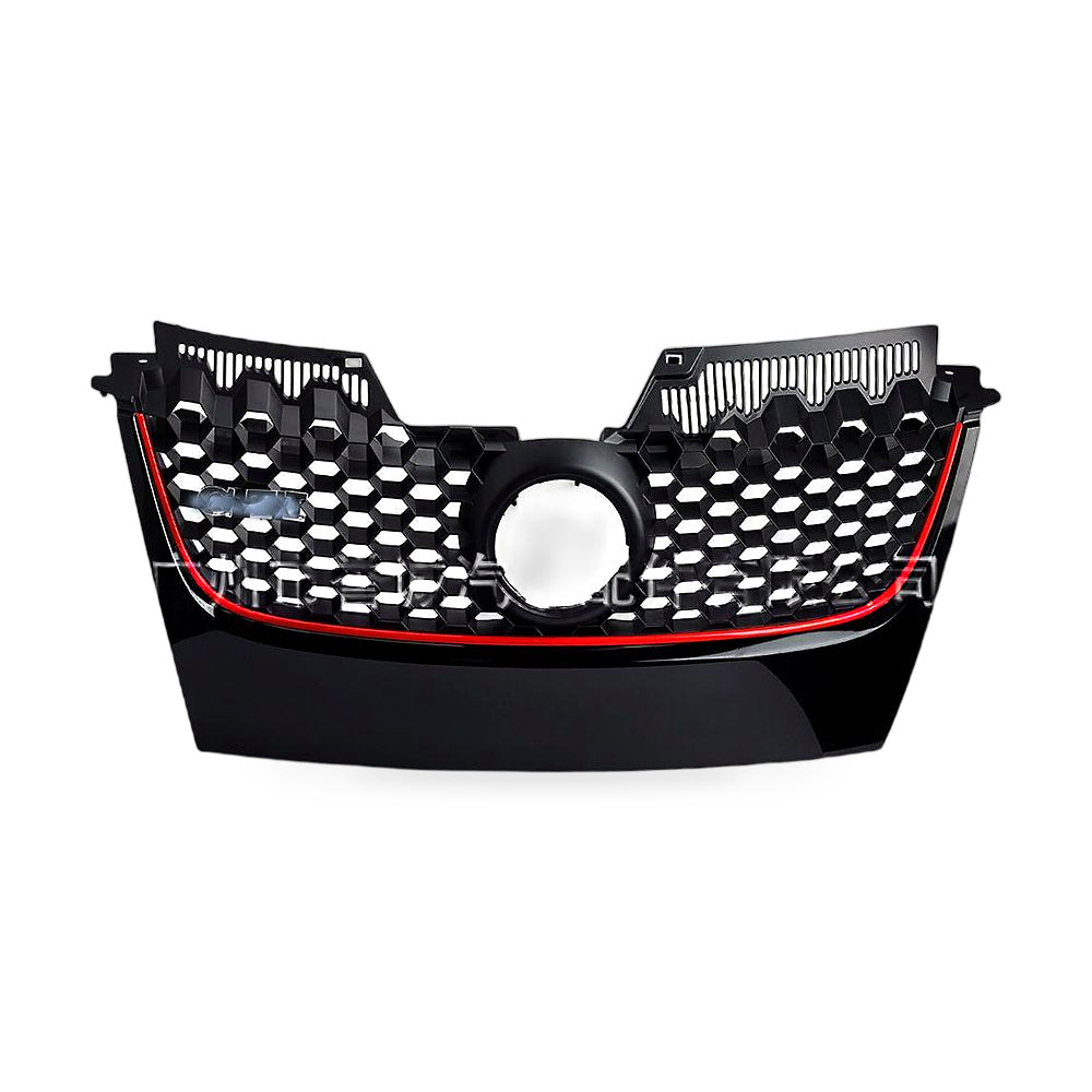 Front Grille Suitable for VW Golf 5 GTI Jetta GLI 06-09 Modified Red Chrome - ZT3