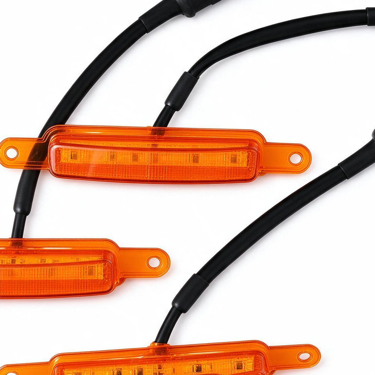 Grille LED Lights Amber Set of 3 Suitable for Universal Grille Mount 2000-2025 - XQ1