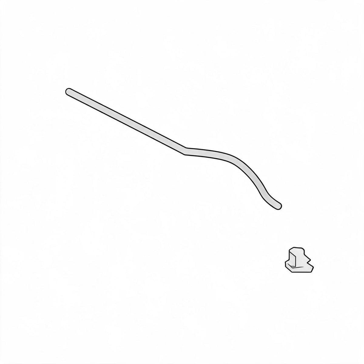 Hood Seal Strip Suitable for Mitsubishi Lancer Evolution Outlander 5902A171 - BD1