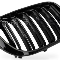 Front Grille Suitable for BMW X3 X4 G01 G02 2018-2021 Single Line Matte Black - XQ1