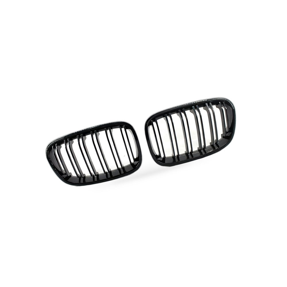 Gloss Black Red Yellow Dual Line Grille Suitable for BMW 1 Series F20 2011-2014 - BD2