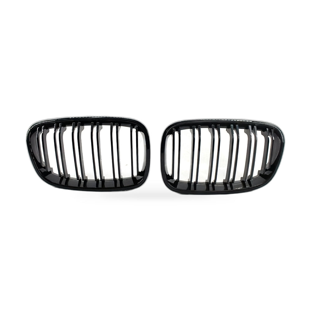Gloss Black Red Yellow Dual Line Grille Suitable for BMW 1 Series F20 2011-2014 - ZT2
