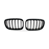 Gloss Black Red Yellow Dual Line Grille Suitable for BMW 1 Series F20 2011-2014 - ZT2