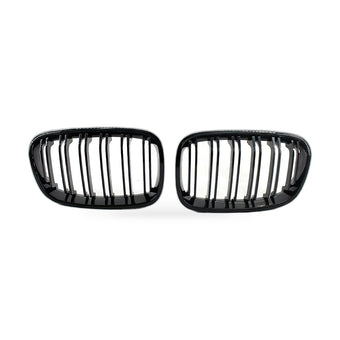 compare product Gloss Black Red Yellow Dual Line Grille Suitable for BMW 1 Series F20 2011-2014