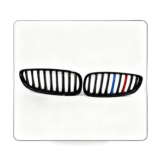 Gloss Black M-Style Front Kidney Grille Pair Suitable for BMW Z4 E89 09-16 - ZT2