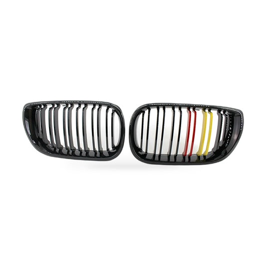 Gloss Black Red Yellow Grille Suitable for BMW 3 Series E46 Sedan 2002-2005 - ZT2