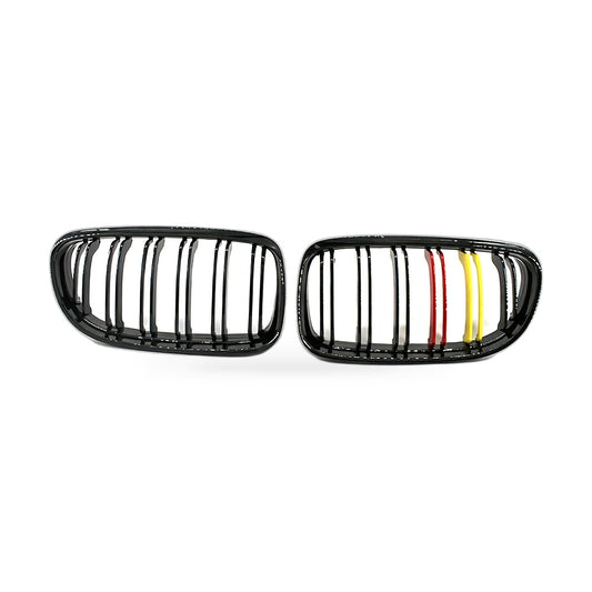 Gloss Black Red Yellow Center Grille Suitable for BMW 3 Series E90 E91 09-12 - ZT2
