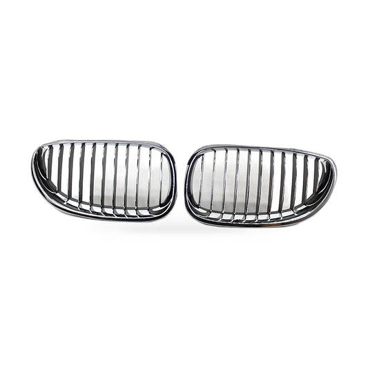 Semi-Chrome Plated Front Grille Suitable for BMW 5 Series E60 E61 2004-2009 - ZT2