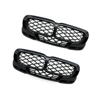 Carbon Gloss Black Double Line Grille Suitable for BMW 3 E90 E91 09-12 - BD3
