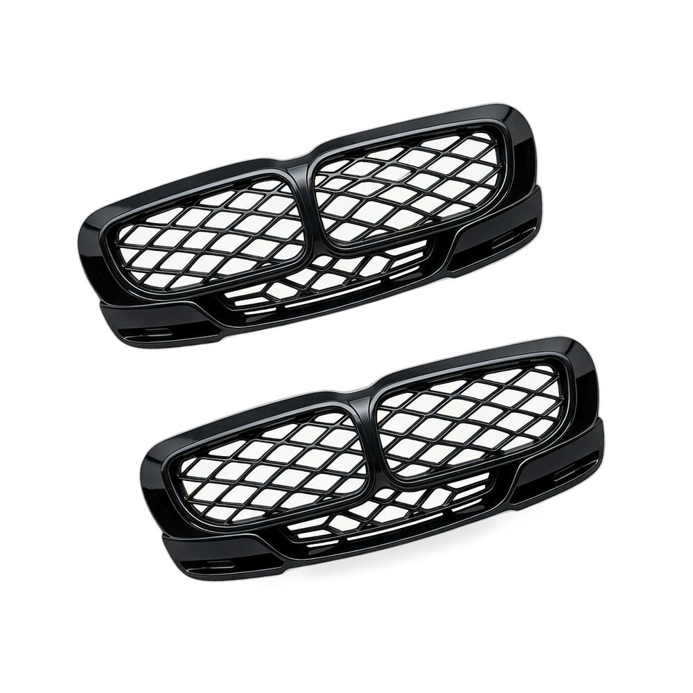 Carbon Gloss Black Double Line Grille Suitable for BMW 3 E90 E91 09-12 - BD4