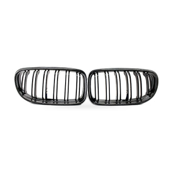 compare product Carbon Gloss Black Double Line Grille Suitable for BMW 3 E90 E91 09-12