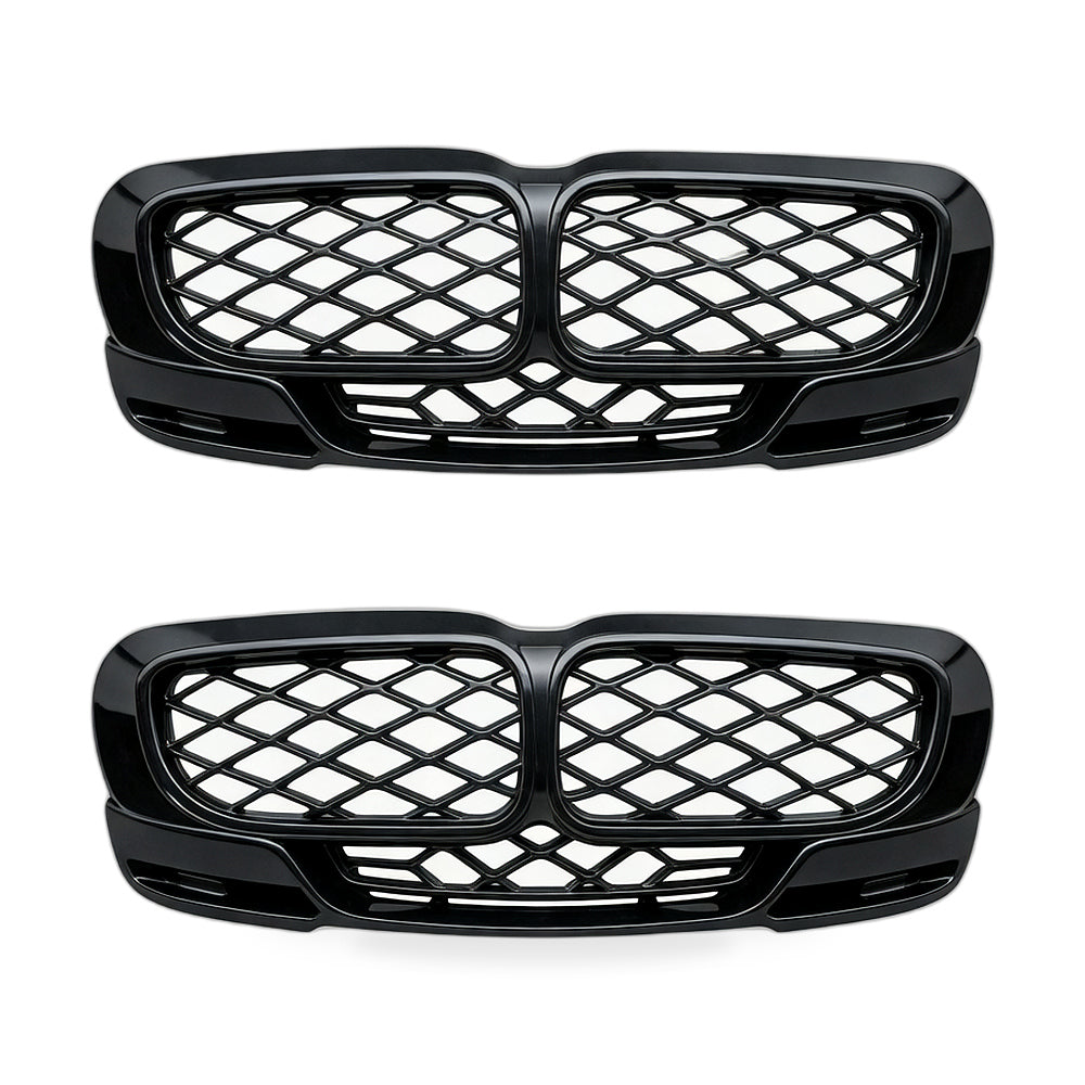 Carbon Gloss Black Double Line Grille Suitable for BMW 3 E90 E91 09-12 - ZT3