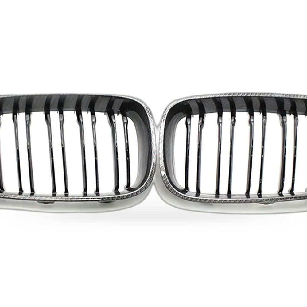 Carbon Gloss Black Dual Line Front Grille Suitable for BMW 3 GT F34 2014-2017 - XQ1