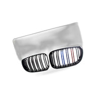 Double Line M Style Grille Suitable for BMW 1 Series E81 E87 2008-2011 Gloss - BD2
