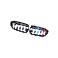 Dual Line Gloss Black Tri-Color Stripe Grille Suitable for BMW 3 Series G20 G28 - BD3
