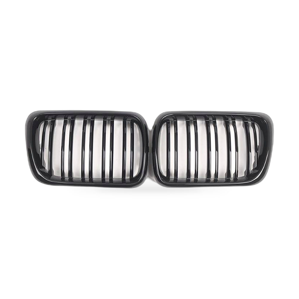 Black Double Line Grille Front Bumper Suitable for BMW 3 Series E36 1997-1999 - ZT2