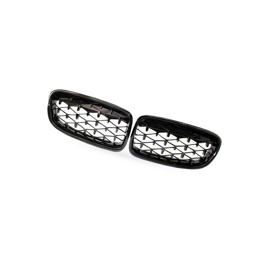 Front Meteor Semi-Chrome Grille Suitable for BMW 3 Series F30 F35 2013-2019