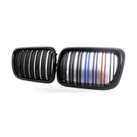 Black Tri-Color M-Style Front Grille for BMW 3 Series E36 1997-1999 - ZT2
