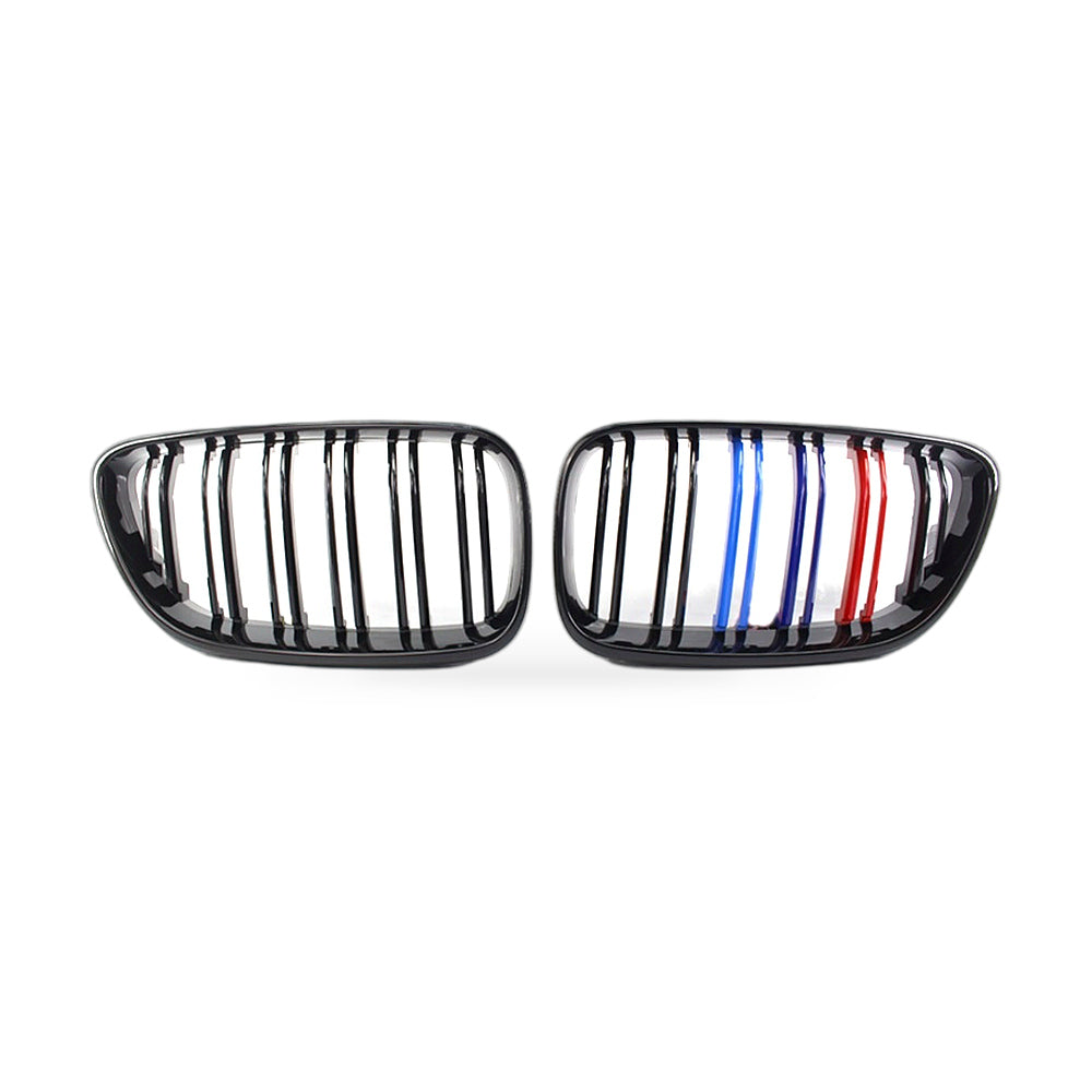 Gloss Black M Style Double Slat Grille Suitable for BMW 2 Series F22 F23 - ZT2