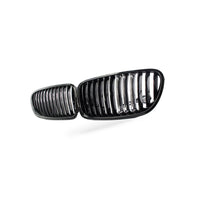 LED M Style Grille Gloss Black Suitable for BMW 5 Series F10 F18 2011-2016 - BD4