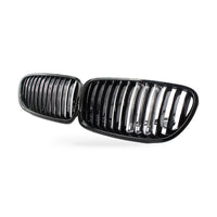 LED M Style Grille Gloss Black Suitable for BMW 5 Series F10 F18 2011-2016 - ZT3