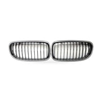 BMW 3 Series E90 E91 09-12 Carbon Texture Gloss Black Front Bumper Grille - ZT2